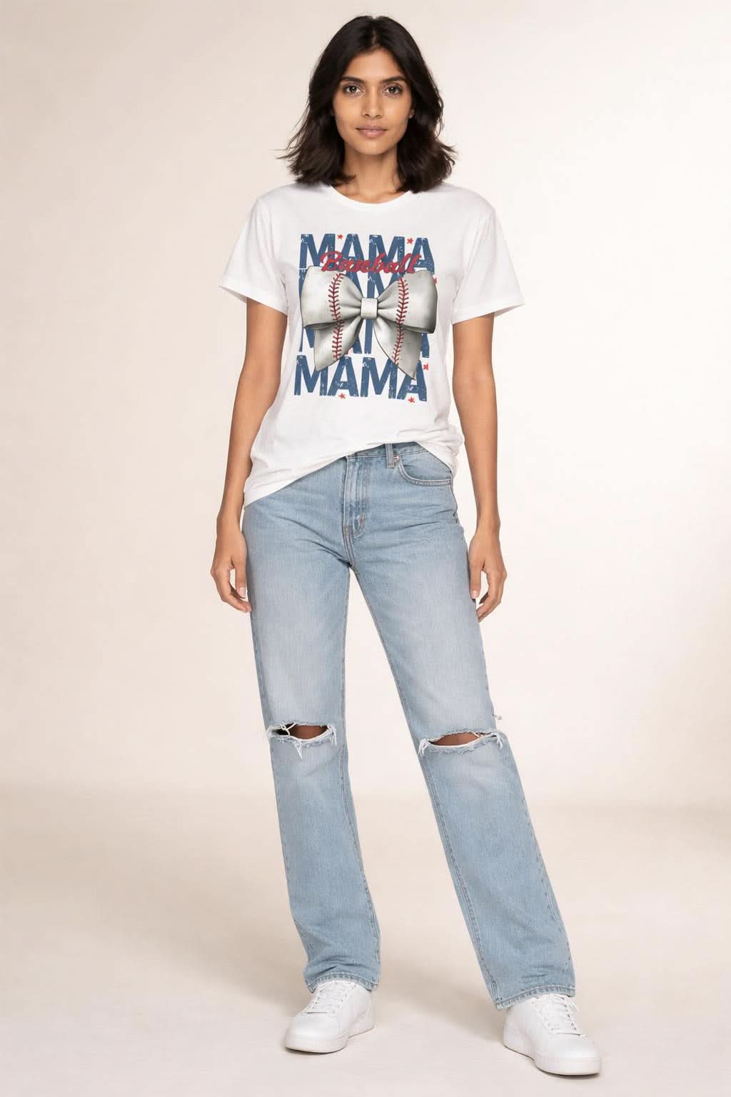 "Baseball Mama shirt for sports moms - soft fitted tee"