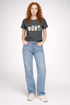 Coffee Lover Graphic Tee – Ladies’ Soft style Fitted T-Shirt