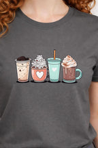 Coffee Lover Graphic Tee – Ladies’ Soft style Fitted T-Shirt