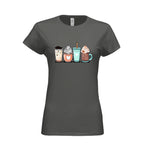 Coffee Lover Graphic Tee – Ladies’ Soft style Fitted T-Shirt