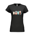Coffee Lover Graphic Tee – Ladies’ Soft style Fitted T-Shirt