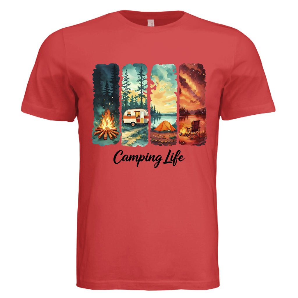 Camping Life graphic t-shirt for outdoor adventure lovers