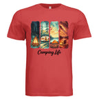 Camping Life graphic t-shirt for outdoor adventure lovers