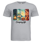 Camping Life graphic t-shirt for outdoor adventure lovers