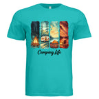 Camping Life graphic t-shirt for outdoor adventure lovers