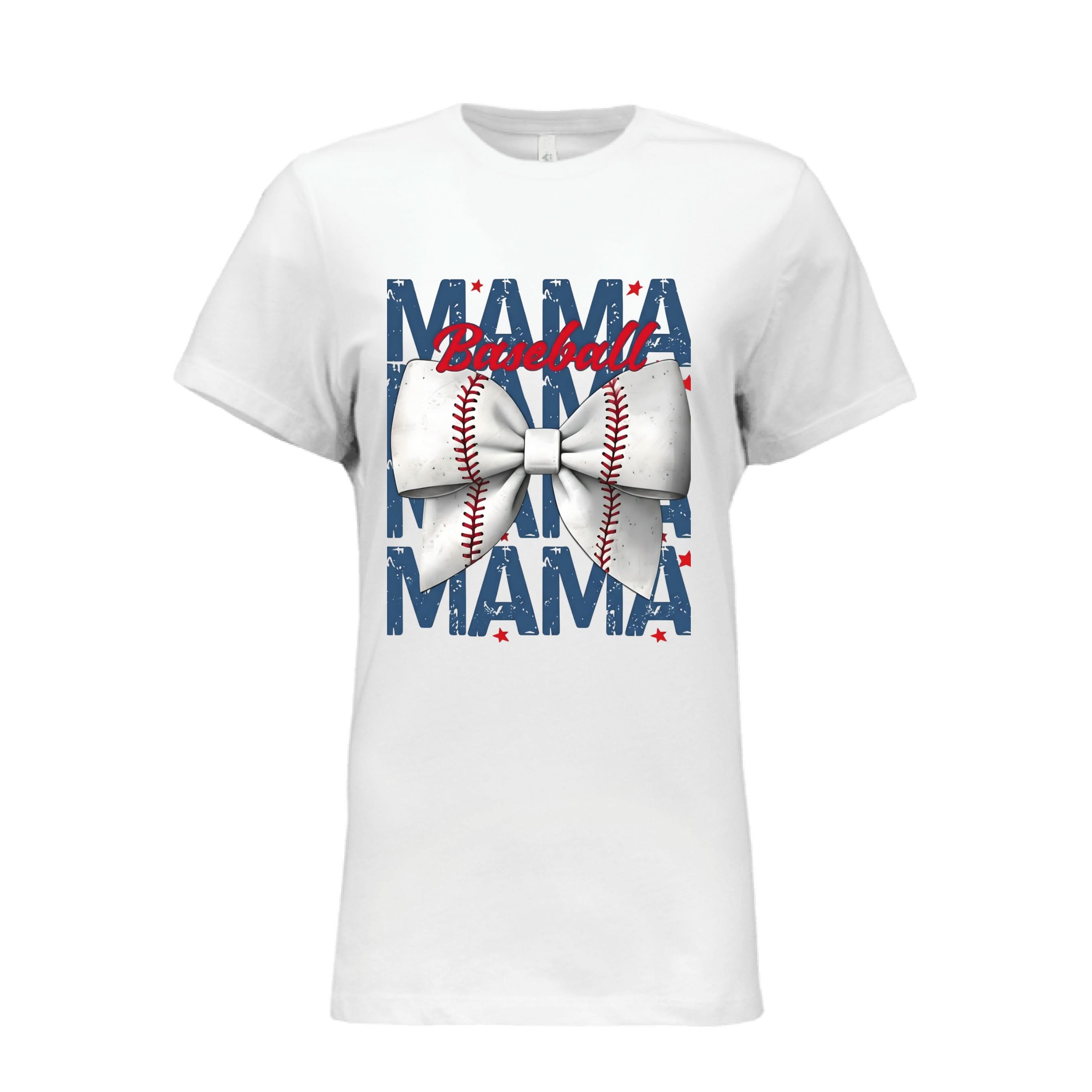 "Baseball Mama shirt for sports moms - soft fitted tee"
